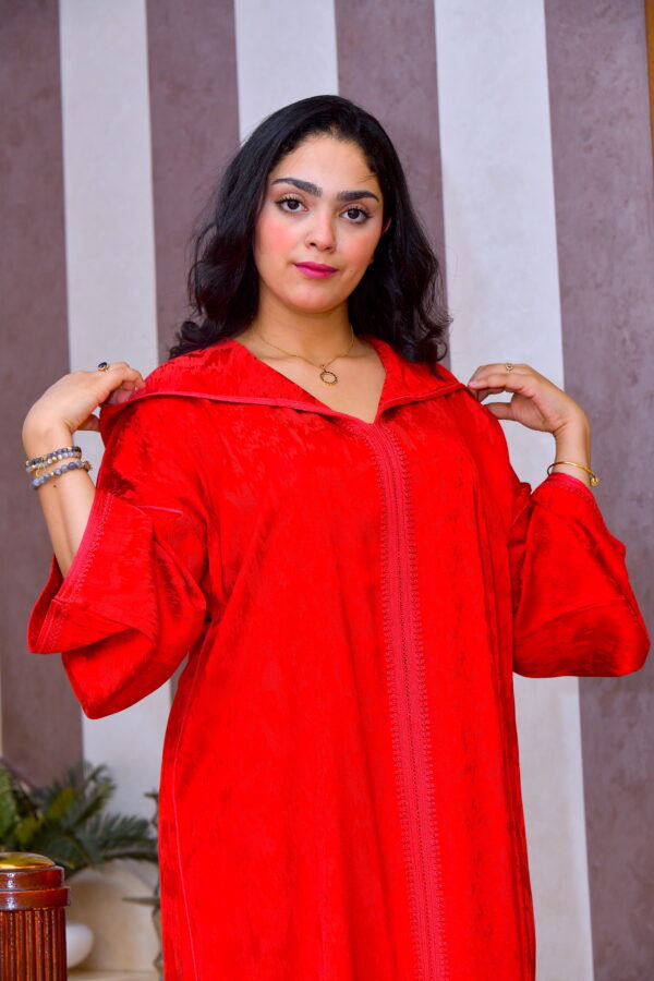 Jellaba SS Tradition Rouge – Image 5
